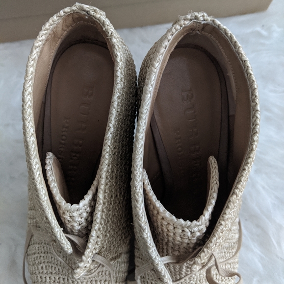 Burberry Darfield Crochet Peep Toe Booties - Picture 10 of 16